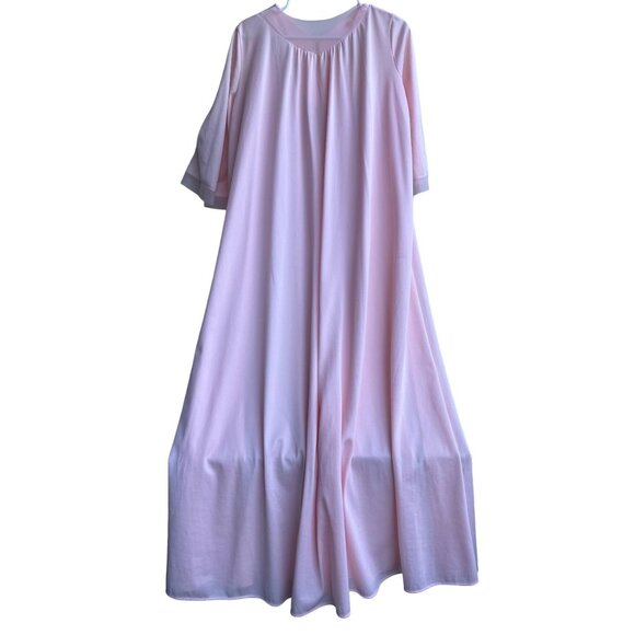 Vintage 60s Sears Womens Pink Semi Sheer Dressing Gown Size S 100% Nylon Boudoir - Picture 8 of 10